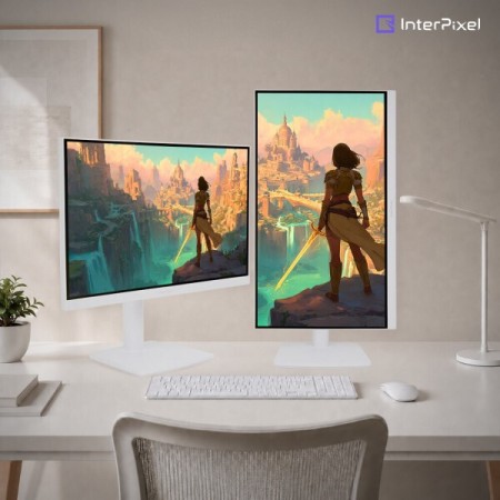 인터픽셀 IPU2730 4K 120Hz 모니터 PD65W KVM 피봇 화이트 스마일캐시 2% 추가적립